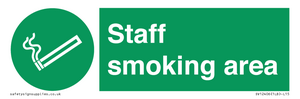 Staff smoking area